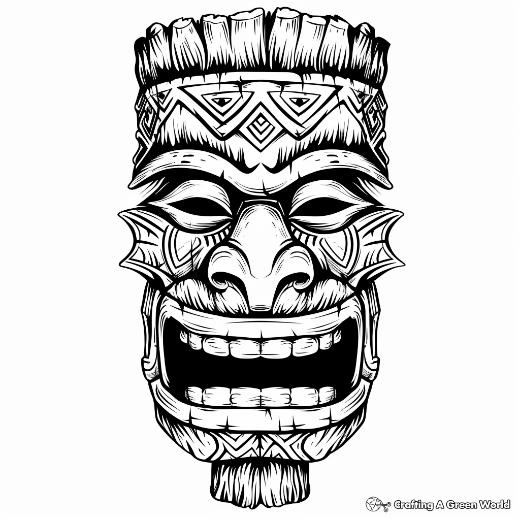 Tiki Coloring Pages - Free & Printable!
