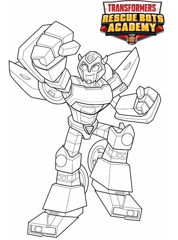Kids-n-fun.com | Coloring page Transformers Rescue Bots Bumblebee