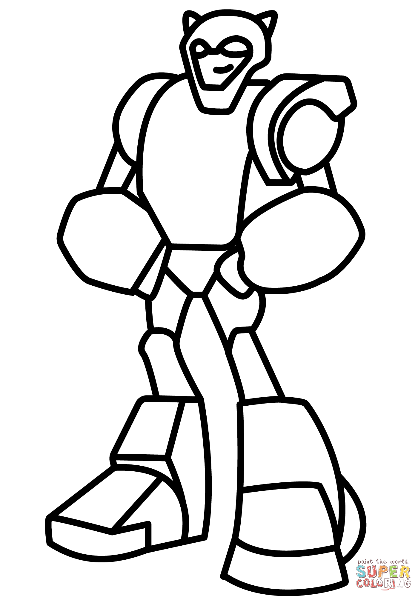 Chibi Bumblebee Transformer coloring page | Free Printable ...