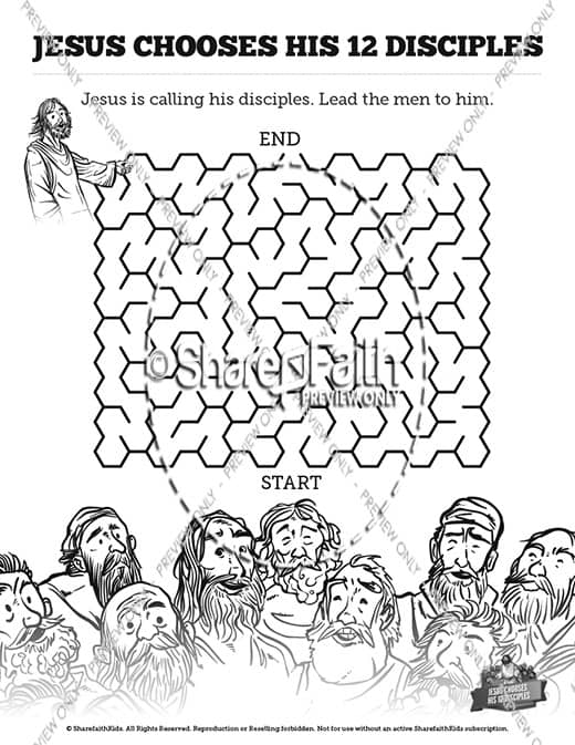 ShareFaith Media » Jesus Chooses His 12 Disciples Sunday School ...