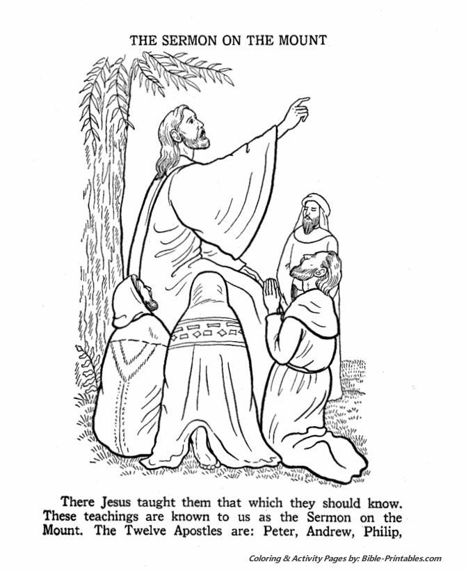 The Apostles Coloring Pages - The 12 Apostles | Bible-Printables