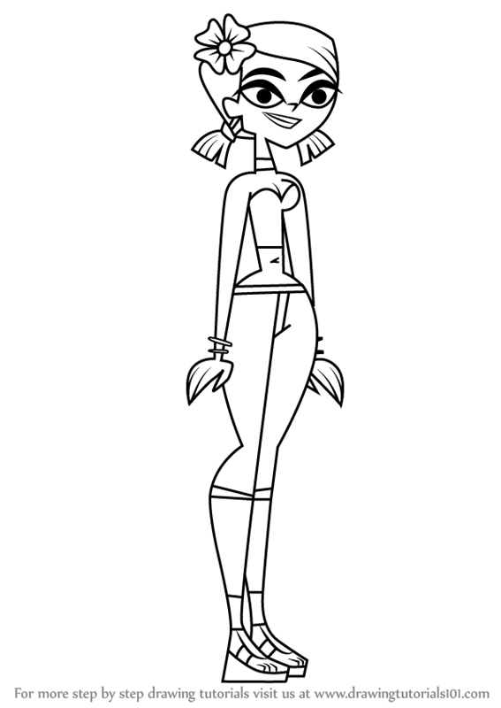 How to Draw Zoey from Total Drama (Total Drama) Step by Step ...