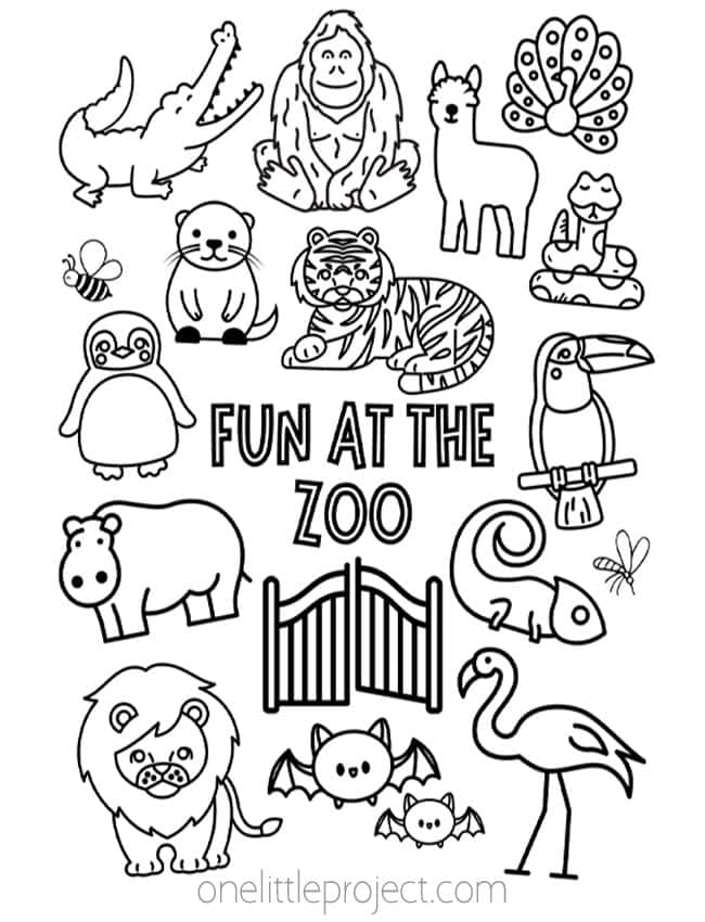 Animal Coloring Pages | Free, Printable Animal Coloring Sheets