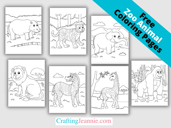 22+ Zoo Coloring Pages (Free PDF)