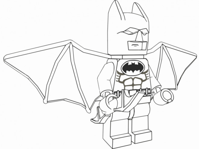 batman lego coloriage