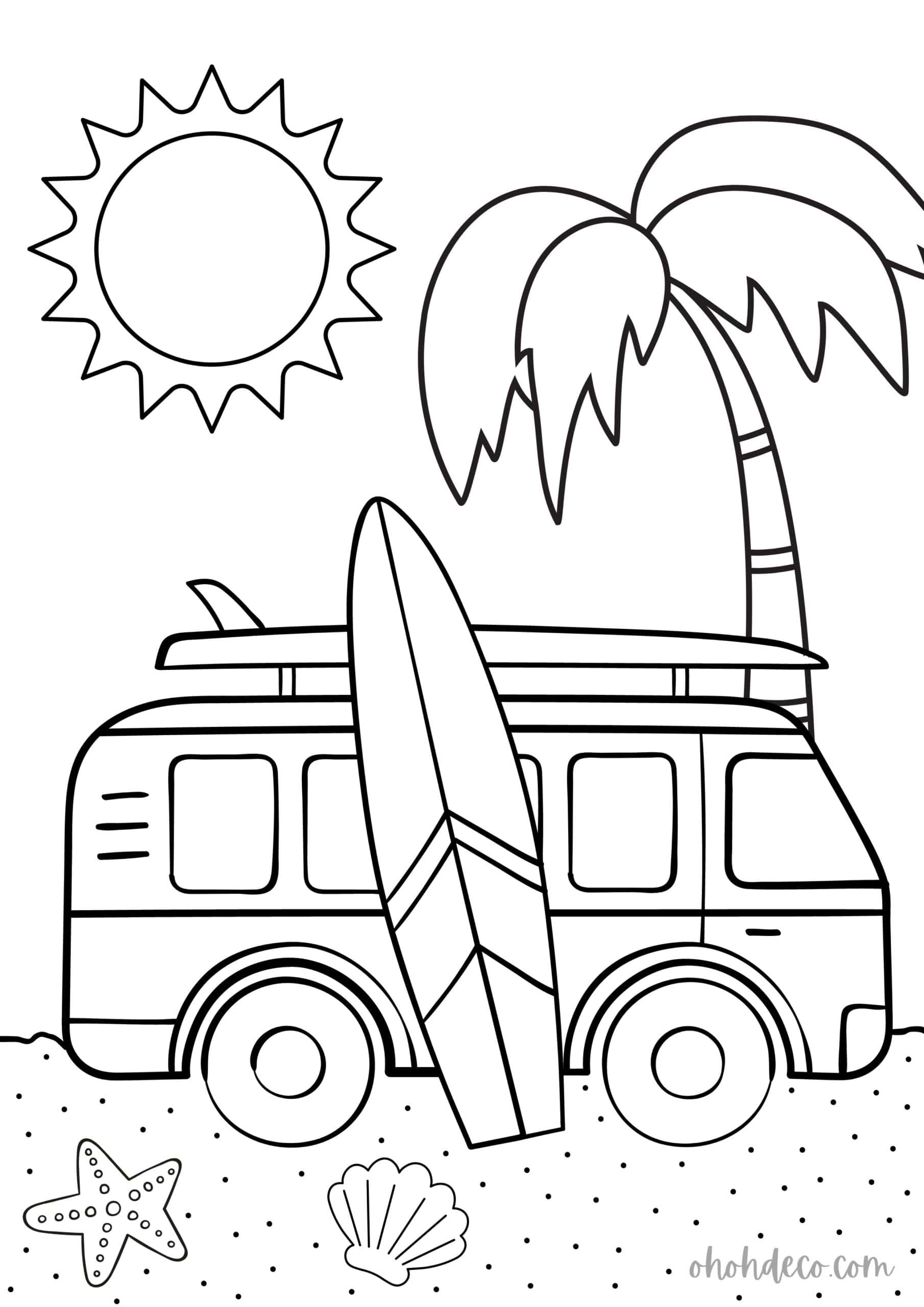 beach-coloring-pages-kids-13 - Ohoh deco