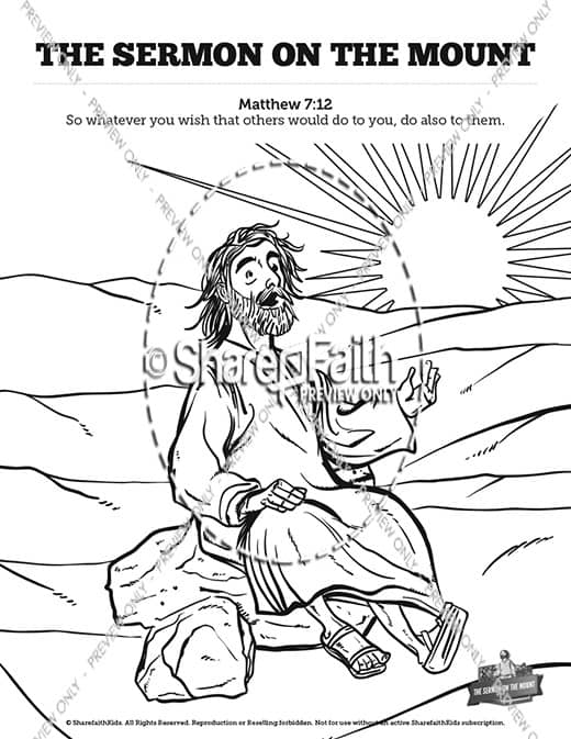 The Beatitudes Coloring Pages