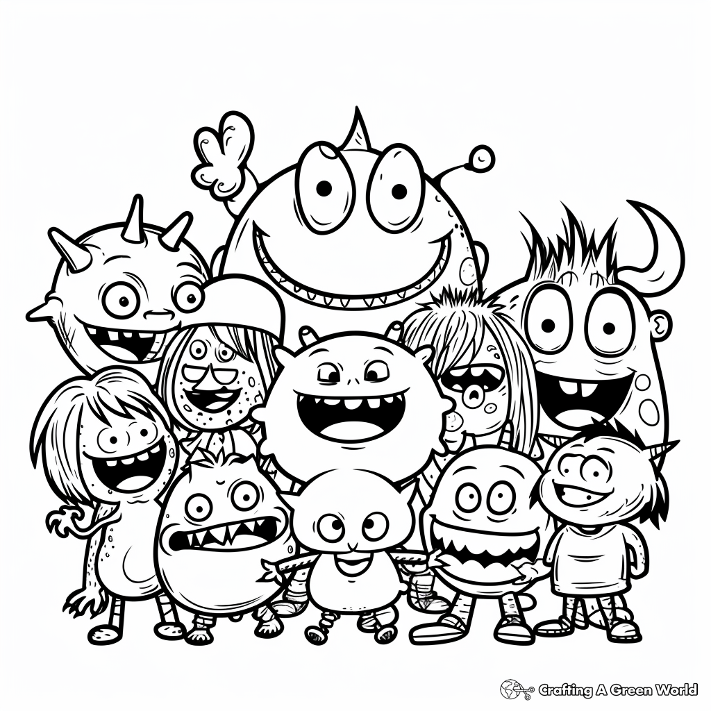Cartoon Coloring Pages - Free & Printable!
