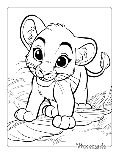 Free Lion Coloring Pages for Kids and Adults (Printable PDFs)