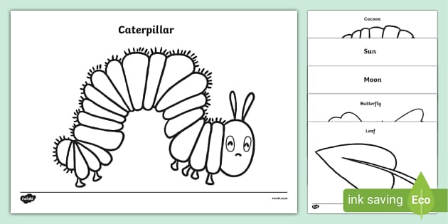 Very Hungry Caterpillar Colouring Pages | Literacy Resources