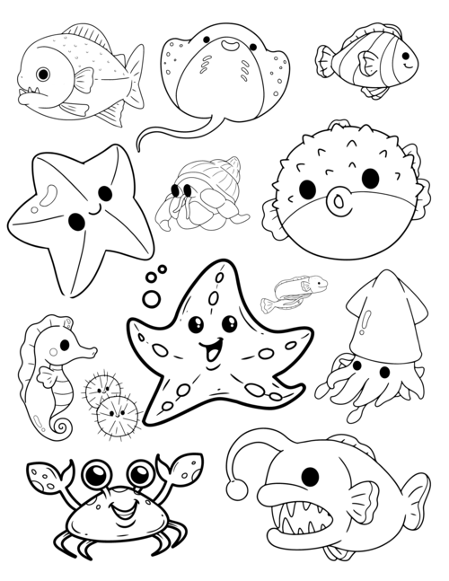 Fabulous Fish Coloring Pages | AllFreeKidsCrafts.com