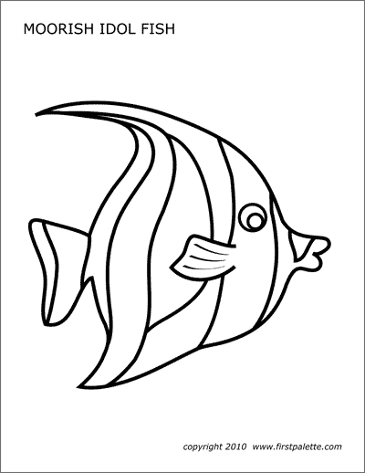 Coral Reef Fishes | Free Printable Templates & Coloring Pages ...