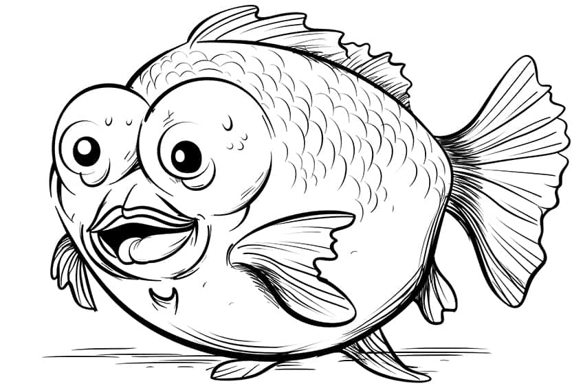 Fish Coloring Pages - Dive into the Exciting Sea World