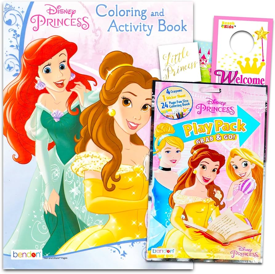 Amazon.com: Disney Princess Coloring Book Set - Bundle of Ariel ...