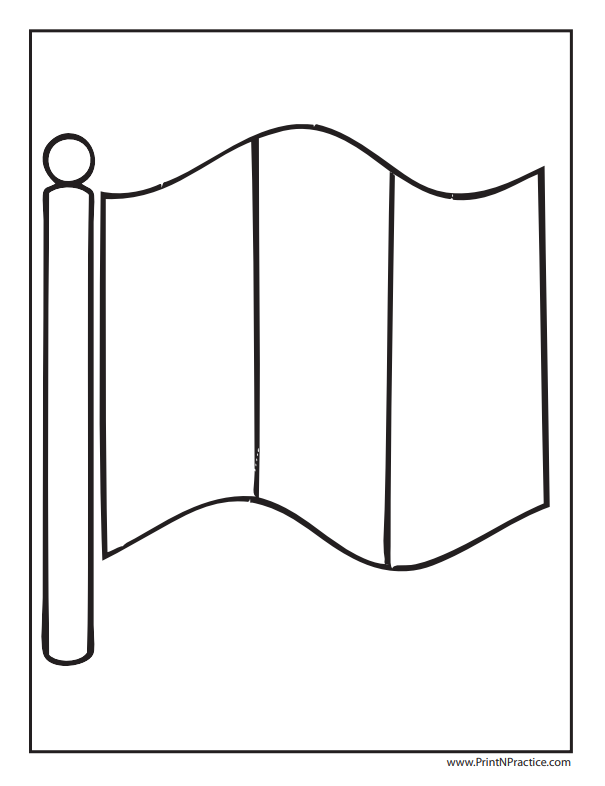 9 Flag Coloring Pages: US Flag, Britain, Canada, Triband, and Tricolor