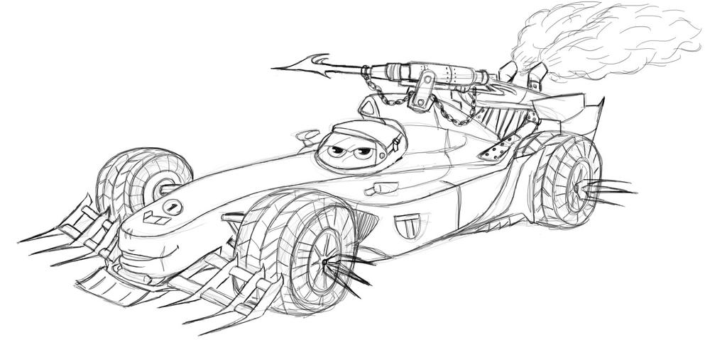 Mad Cars: Francesco Bernoulli (WIP) by Hybrid-Kira on DeviantArt