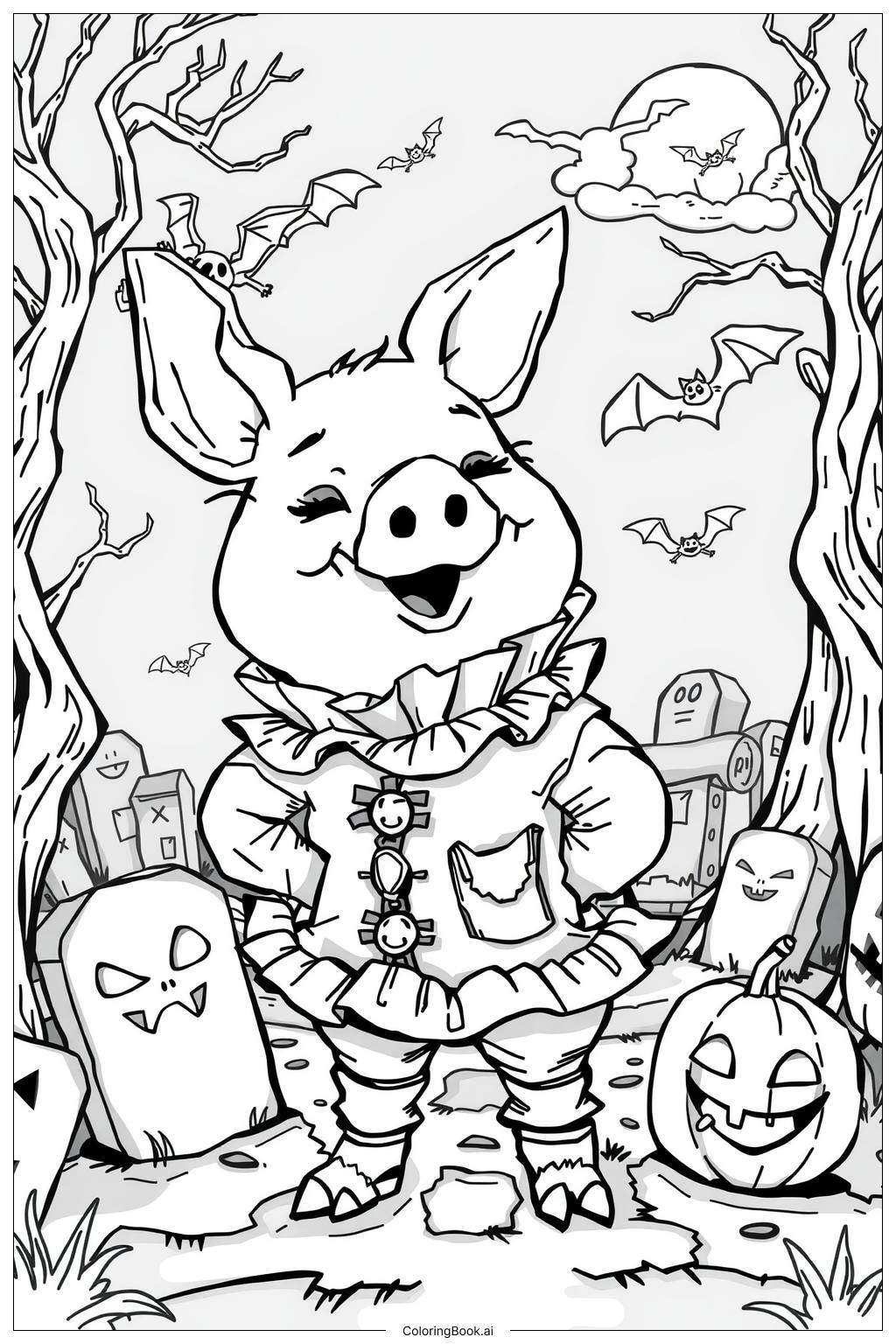47 pig coloring pages (Free PDF & PNG Printables)
