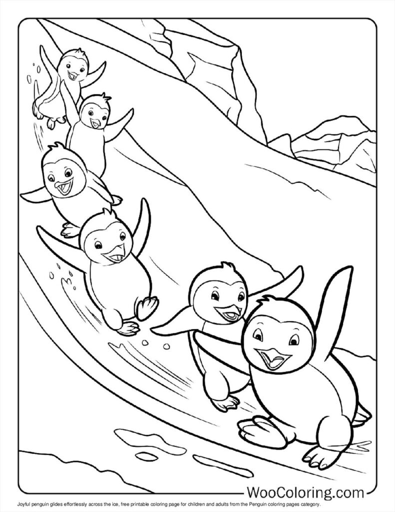 100+ Penguin coloring pages (Free PDF To Print) | Woo Coloring