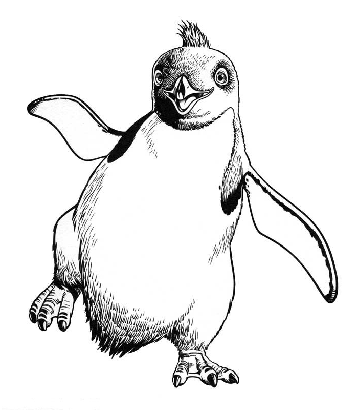 Happy feet coloring page - Drawing 6