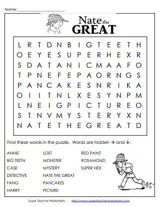 Nate the Great Worksheets