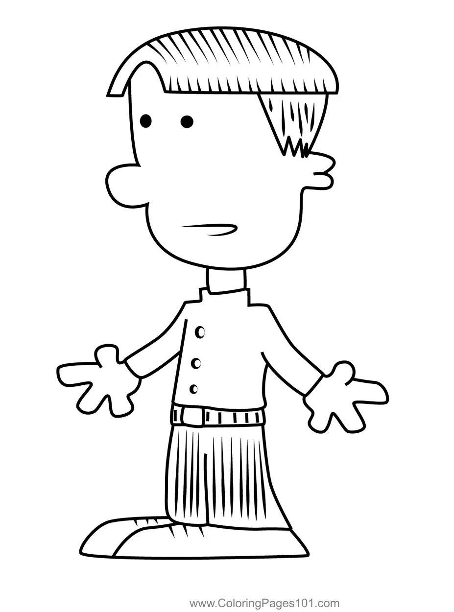Artur Pashkov Big Nate Coloring Page for Kids - Free Big Nate ...