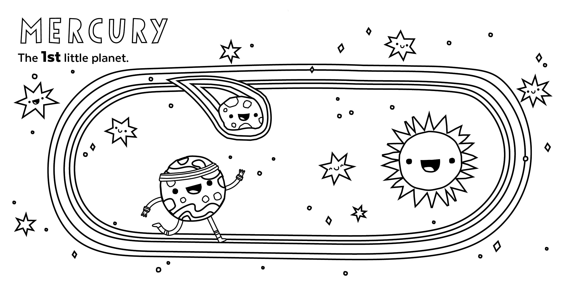 8 Little Planets Coloring Book – Khanh