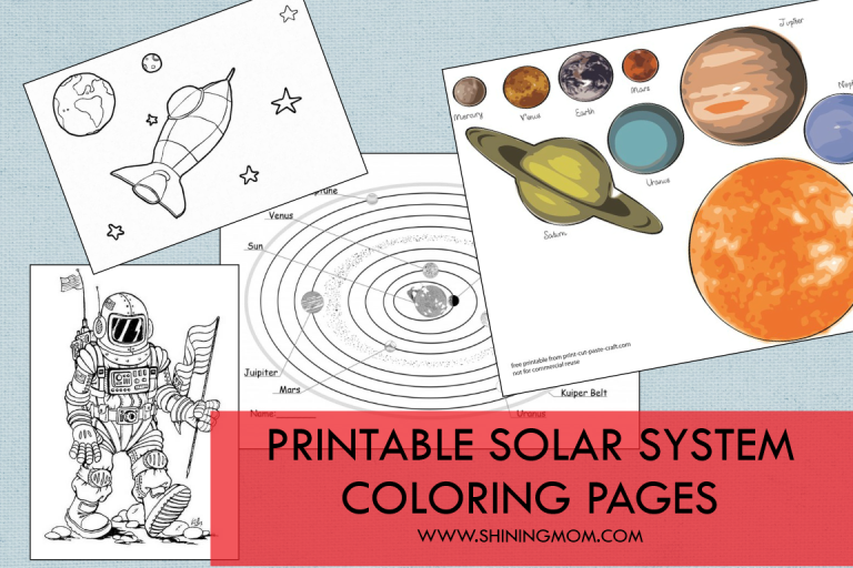 Printable Solar System Coloring Sheets for Kids!