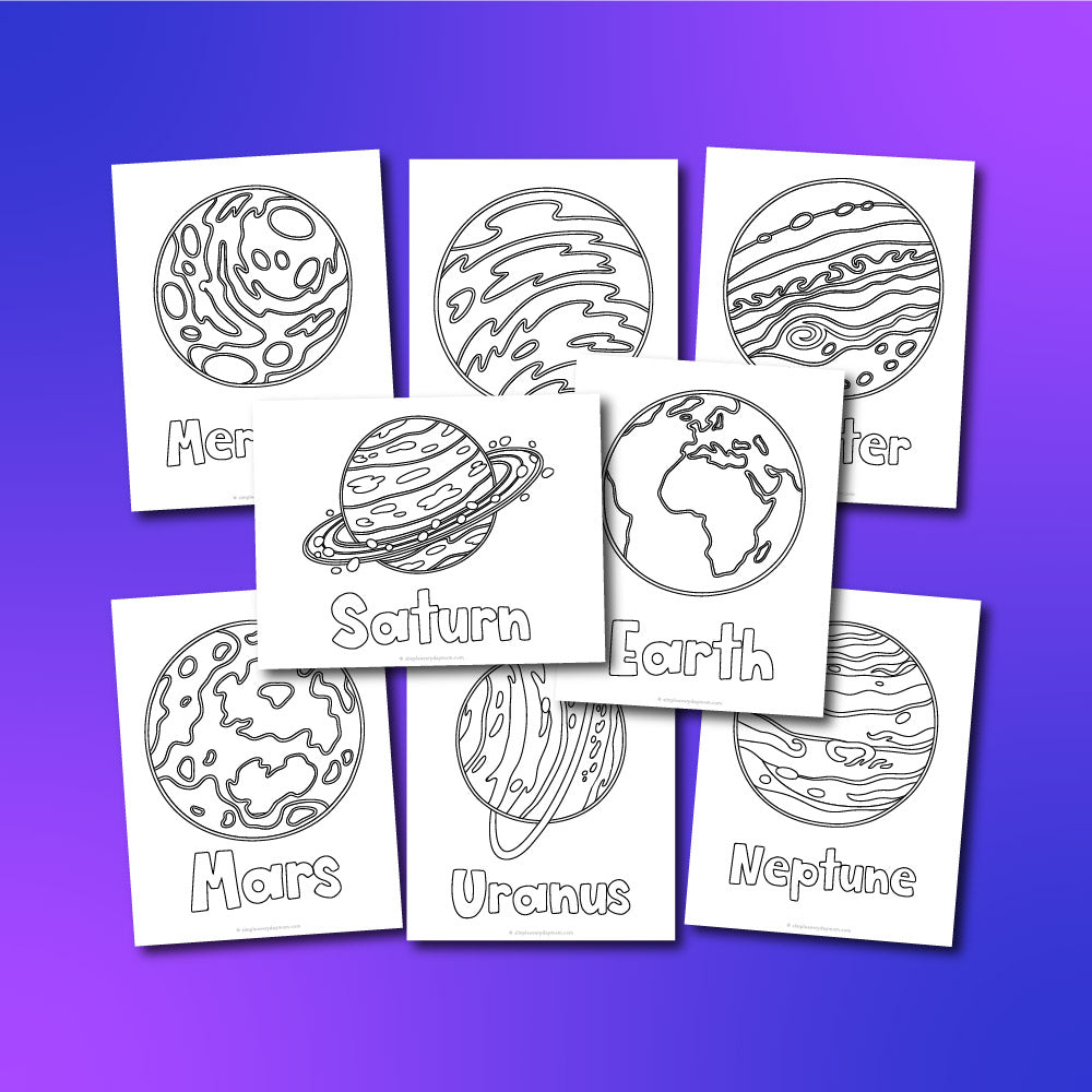 Planet Coloring Pages For Kids – Simple Everyday Mom