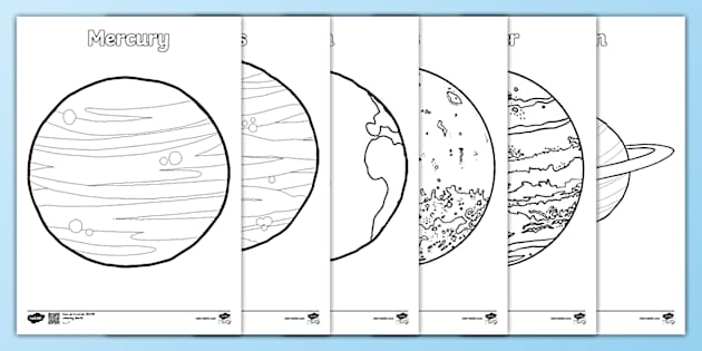 Planets Coloring Sheet | National Space Day | Twinkl USA