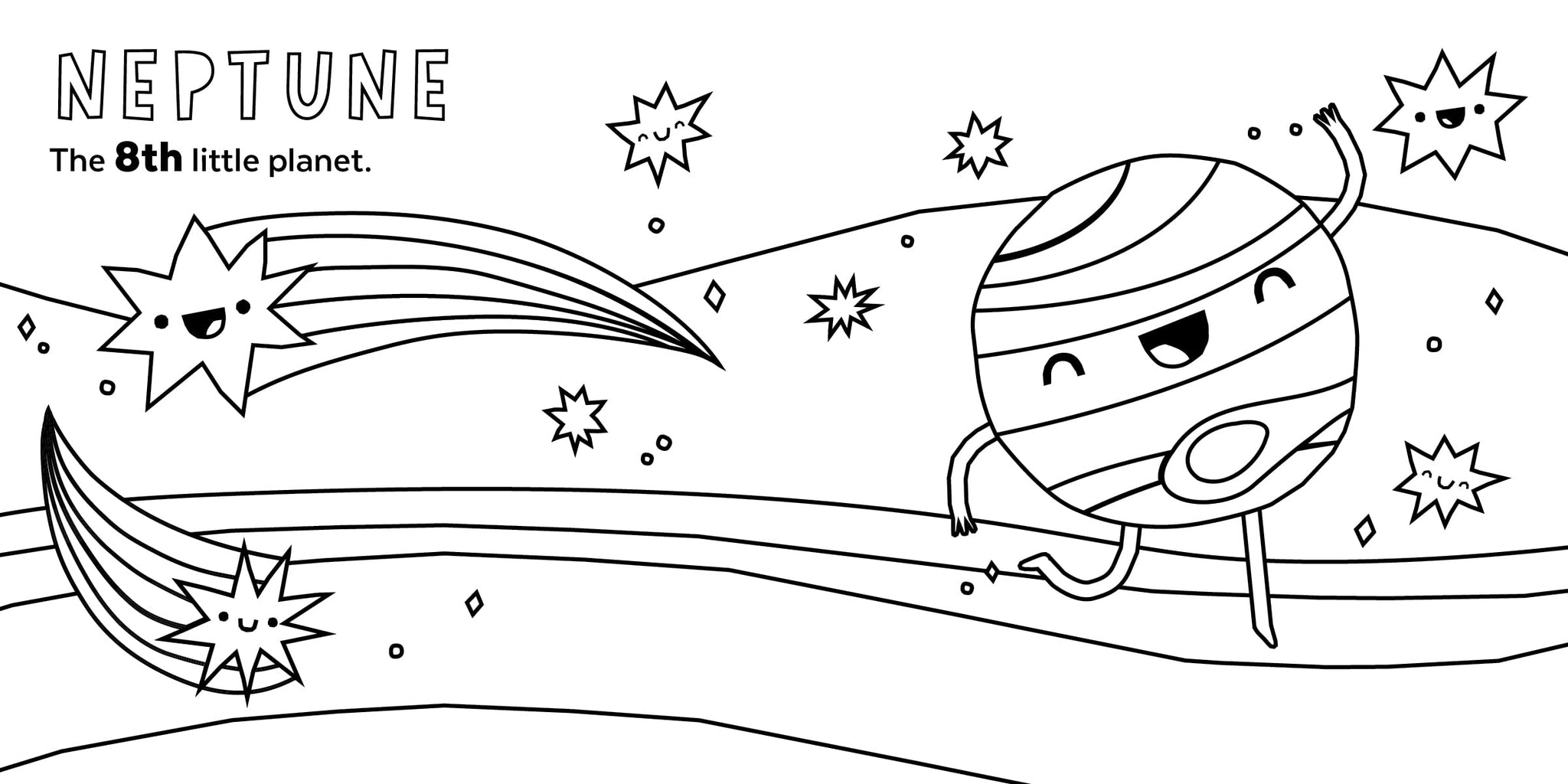 8 Little Planets Coloring Book – Sloan Museum & Longway Planetarium