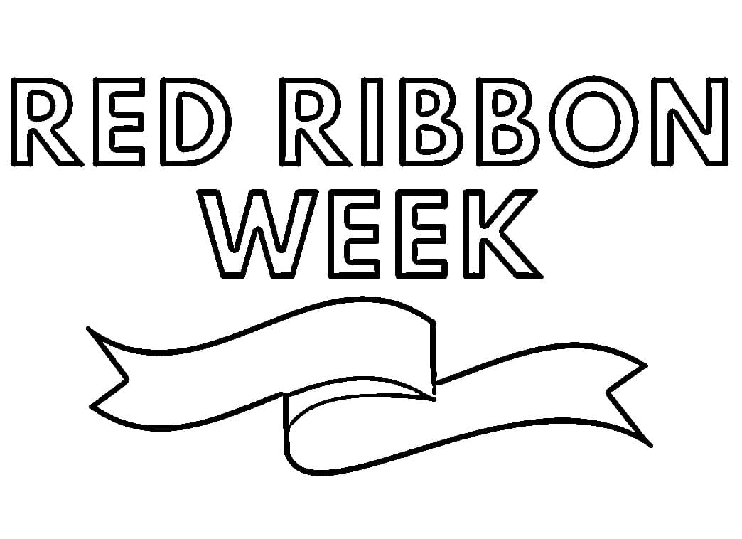 Red Ribbon Week Image coloring page - Download, Print or Color ...