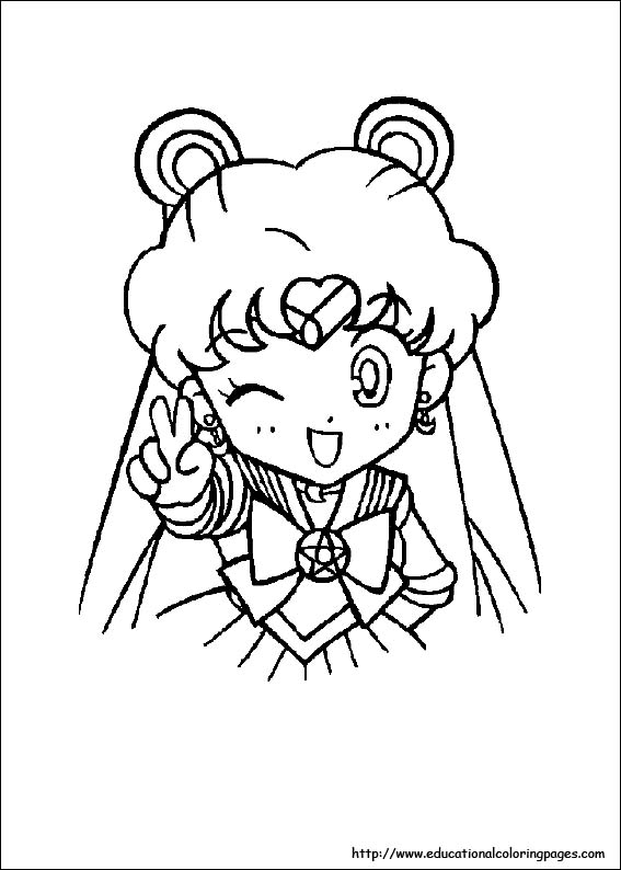 Sailor Moon Coloring - Educational Fun Kids Coloring Pages and ...