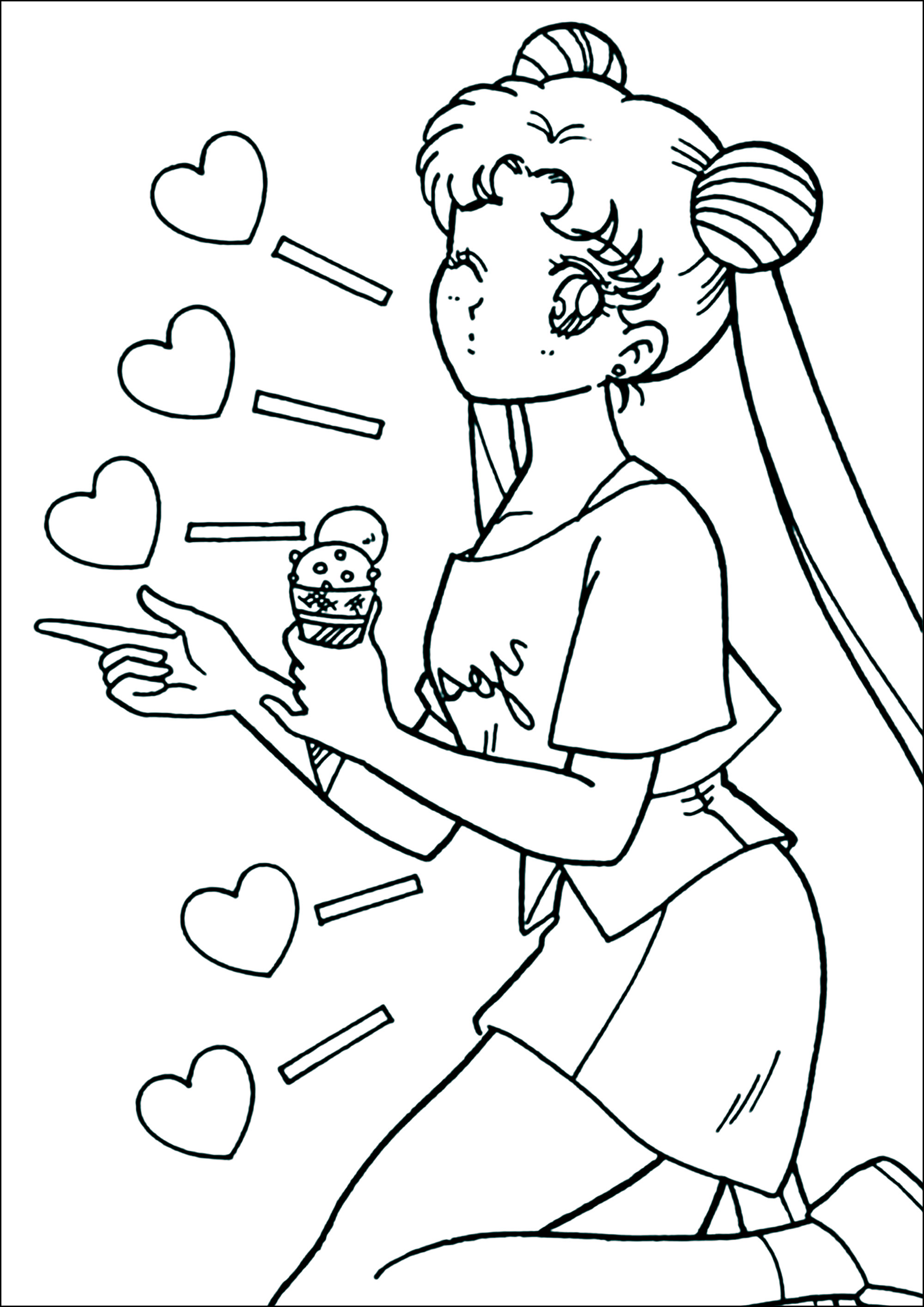 Sailor moon to download for free - Sailor Moon Coloring Pages for Kids