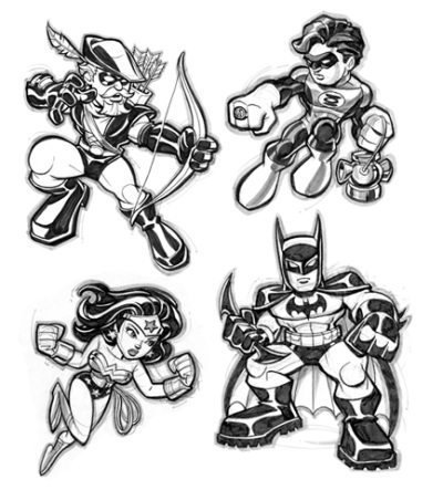 super hero squad | Learn To Coloring