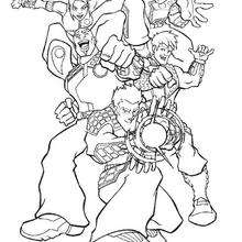 ACTION MAN coloring pages - 16 free superheroes coloring sheets