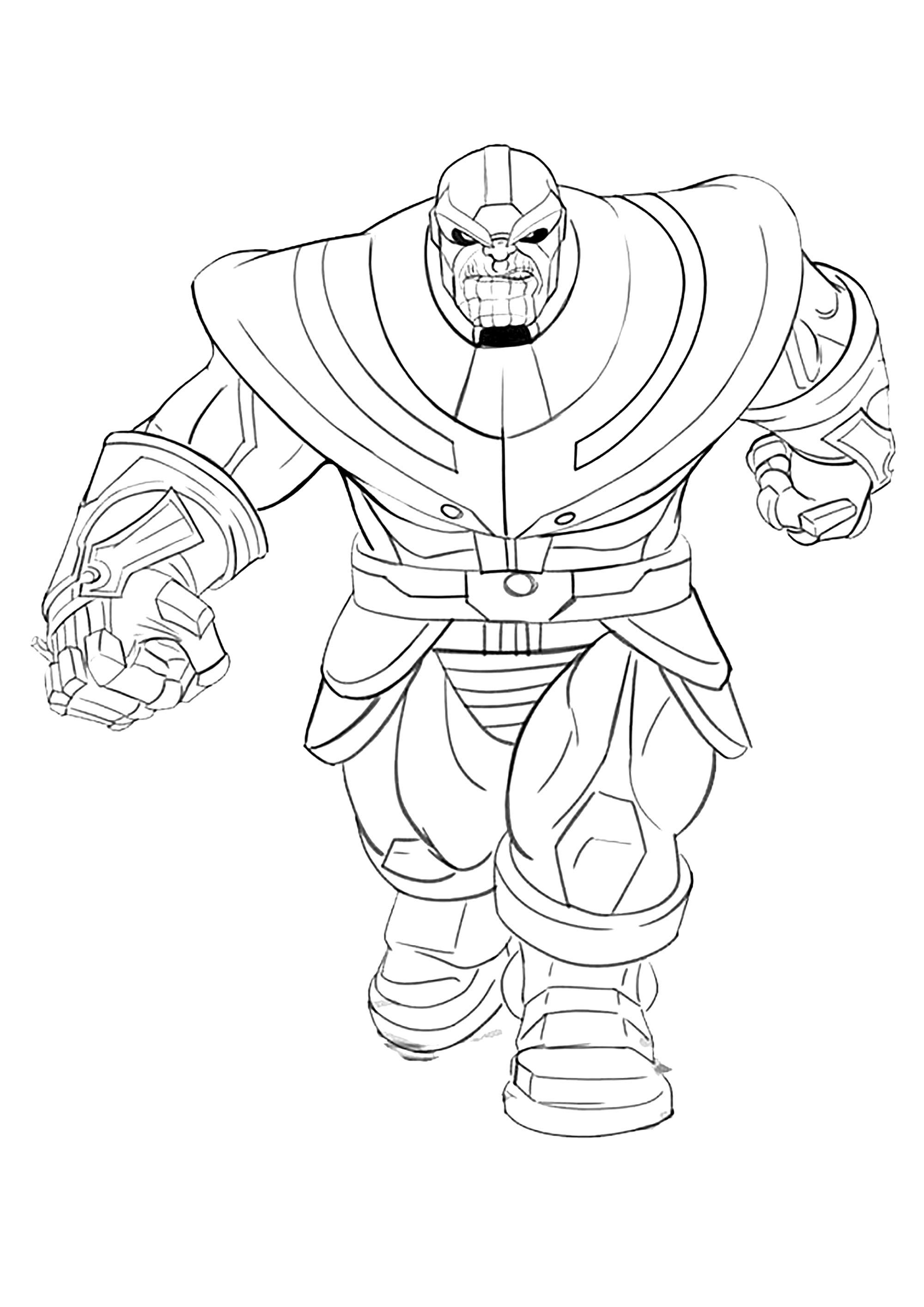 Thanos - Thanos Coloring Pages for Kids