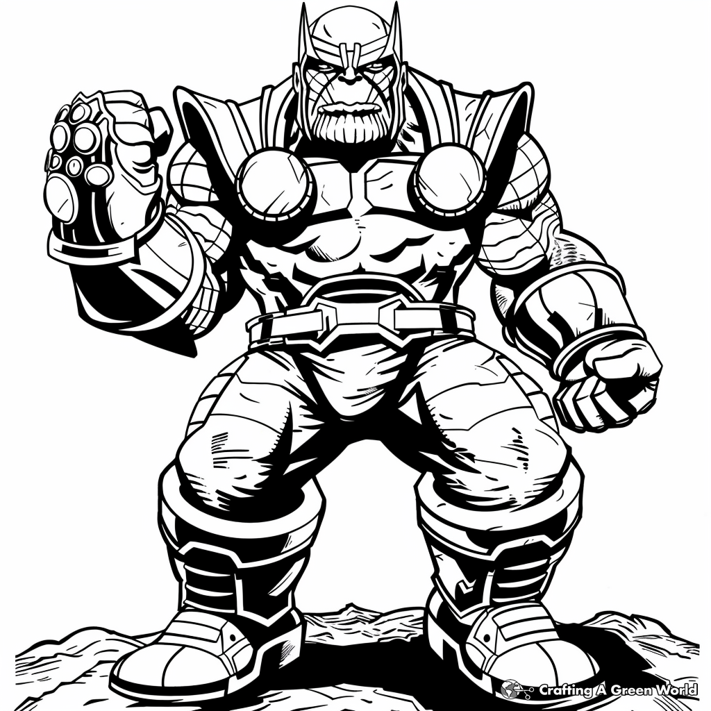 Thanos Coloring Pages - Free & Printable!