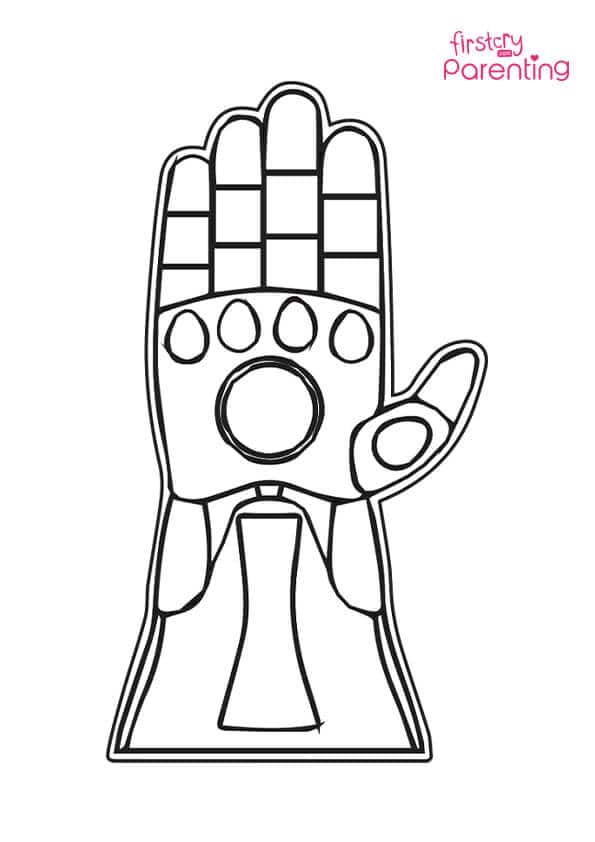 Easy Printable Thanos Coloring Pages for Kids