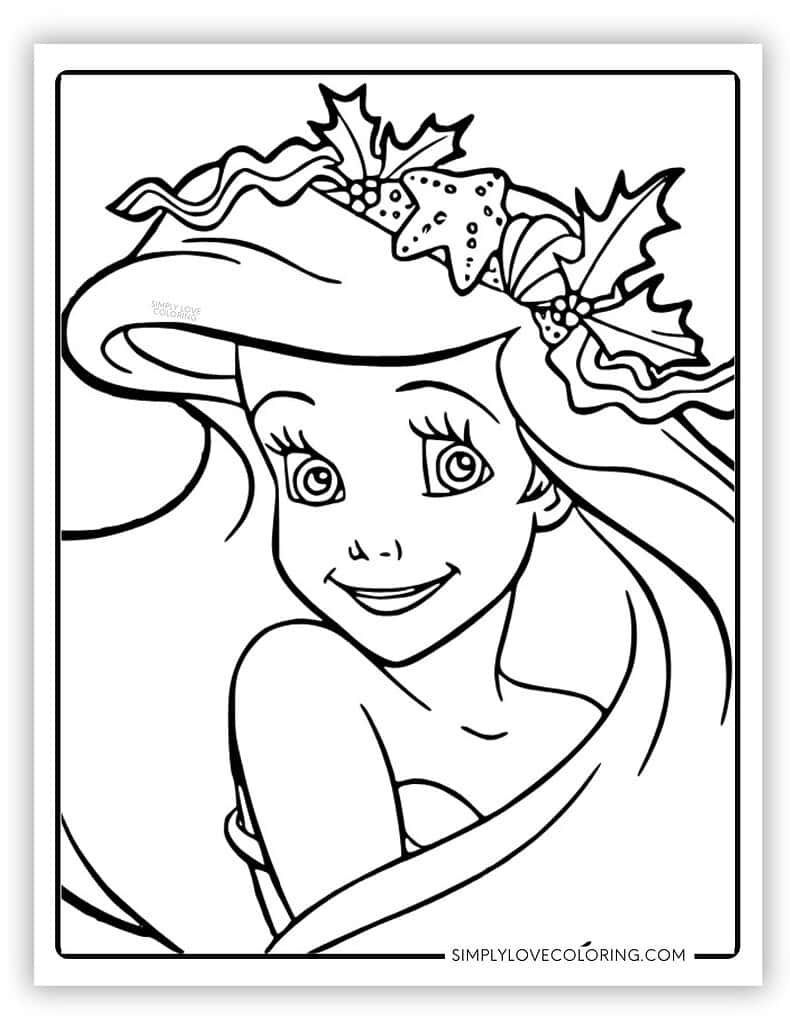 Ariel Coloring Pages (Free PDF Printables) - Simply Love Coloring
