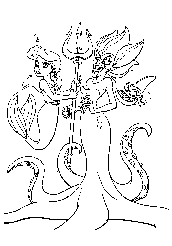 disney-the-little-mermaid-coloring-pages-3 | Cute Kawaii Resources