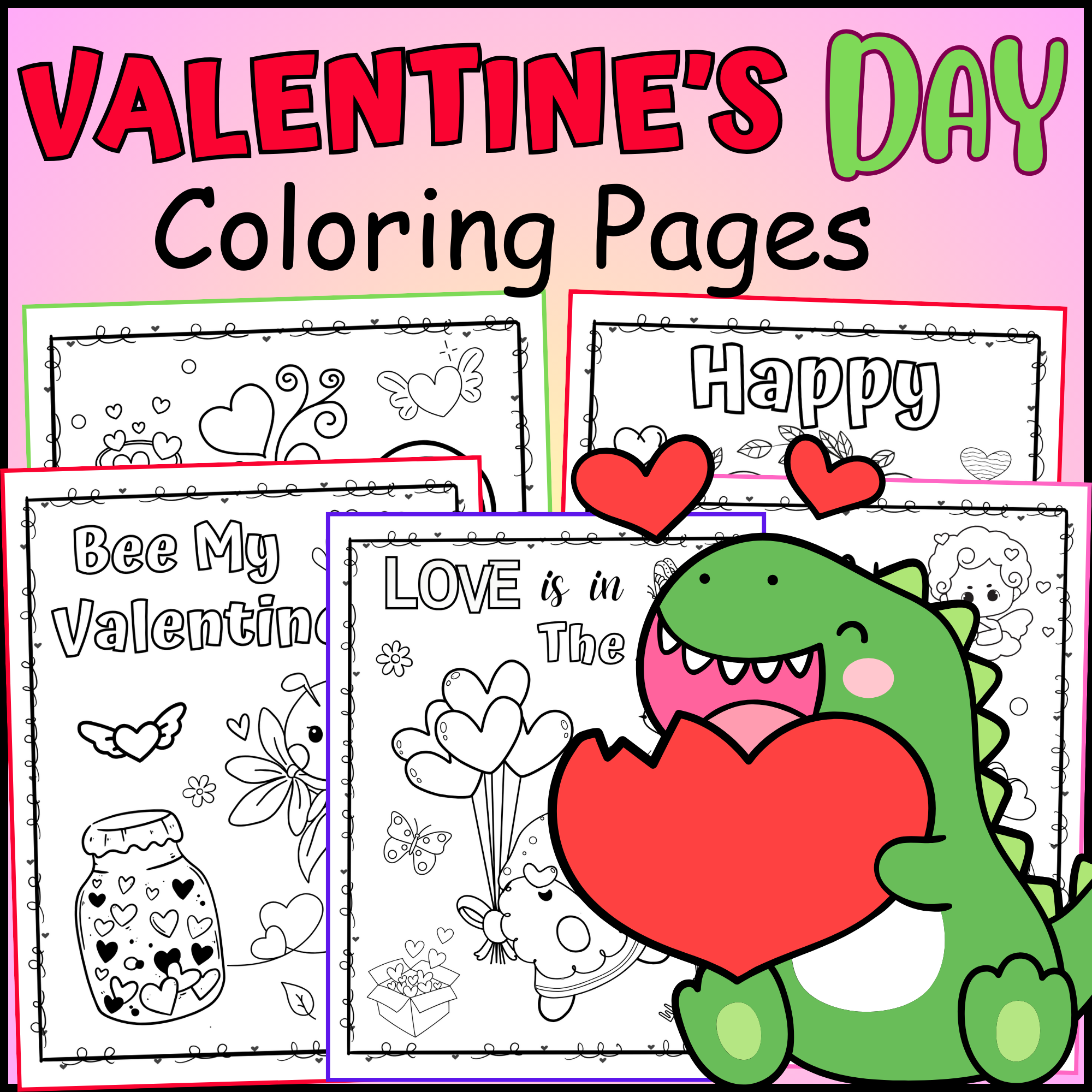 Valentines Day Coloring Pages Writing Prompts Activity Coloring ...