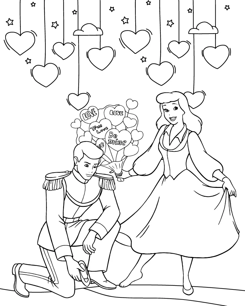 Disney Valentines Coloring Pages to Print - Free Printable ...
