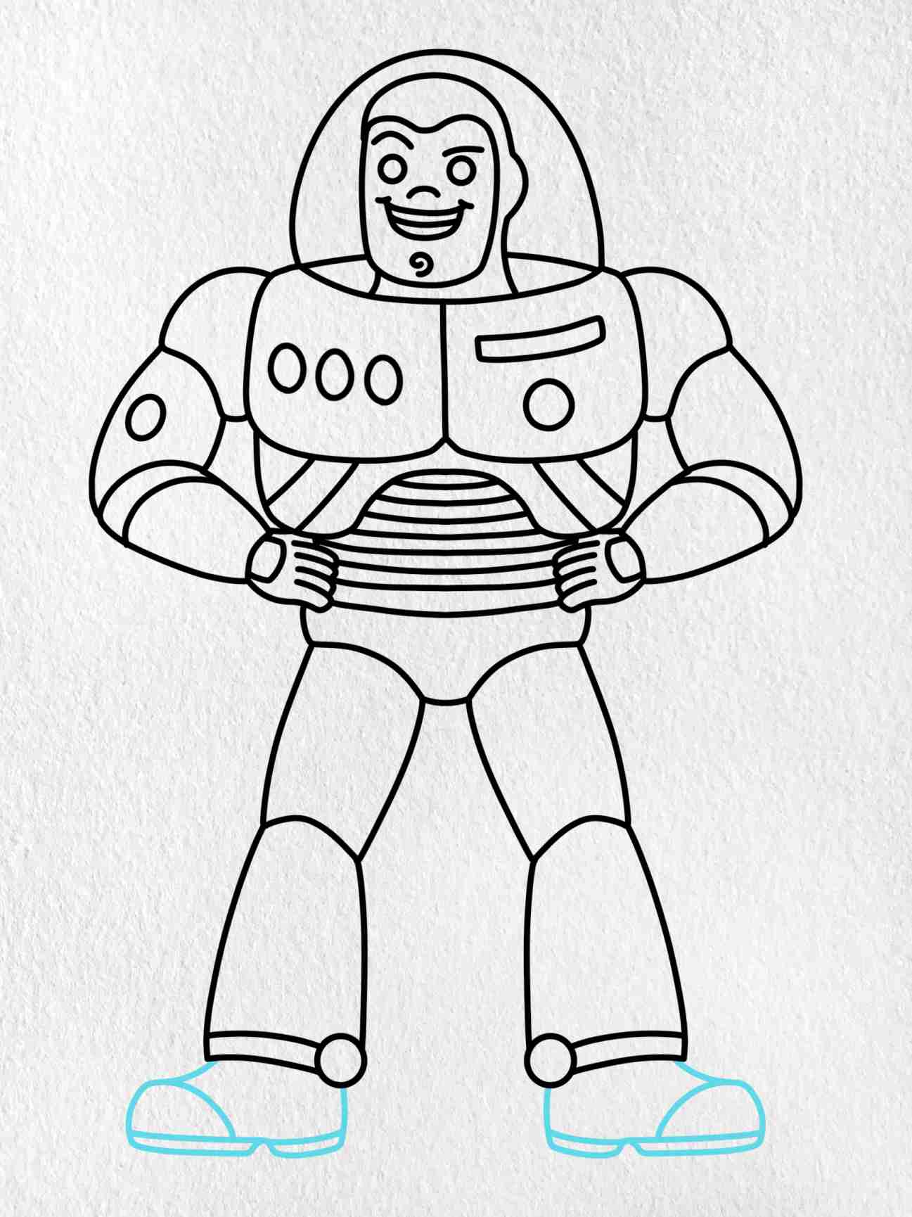 Draw Buzz Lightyear - HelloArtsy
