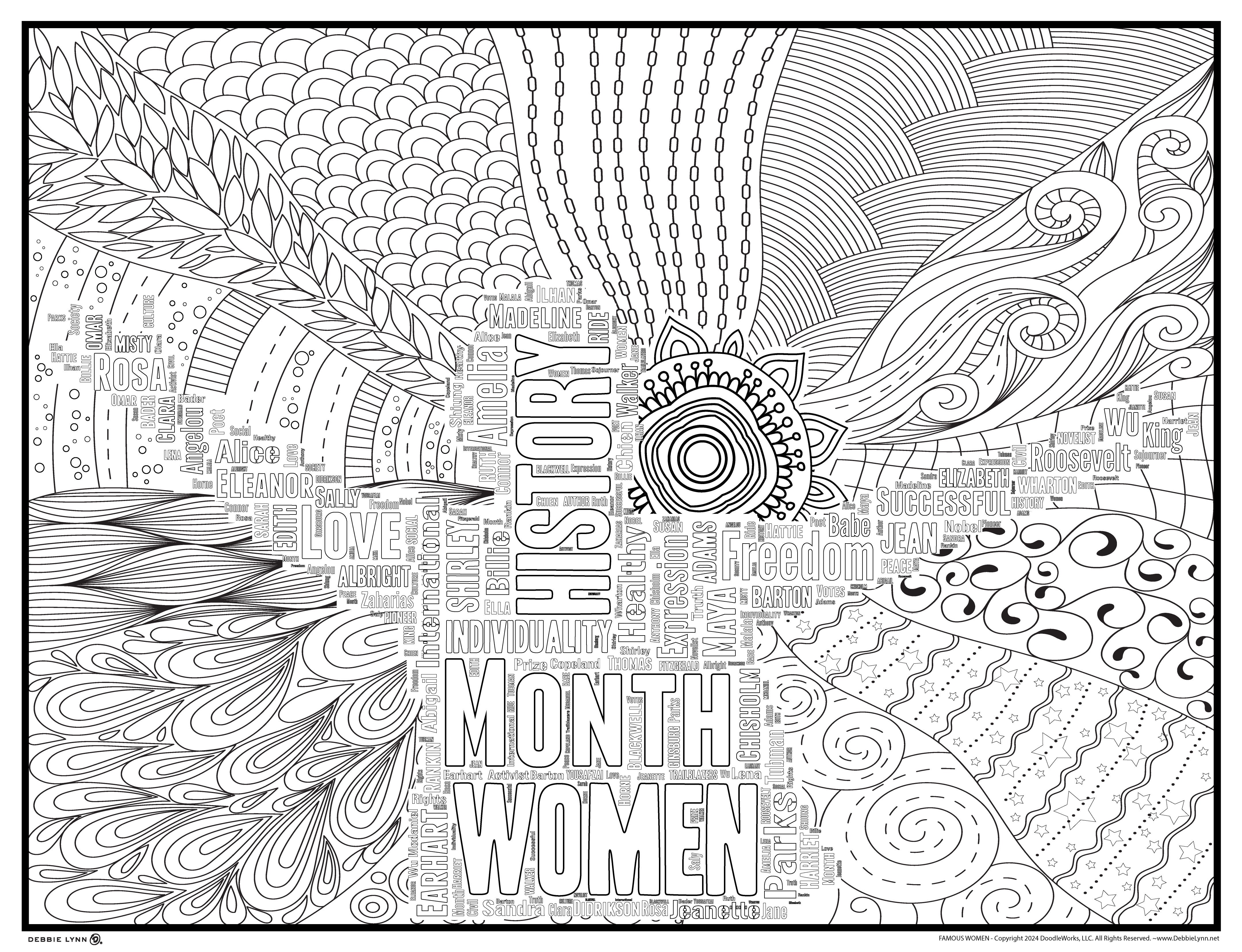 Famous Women Coloring Pages - Get Coloring Pages