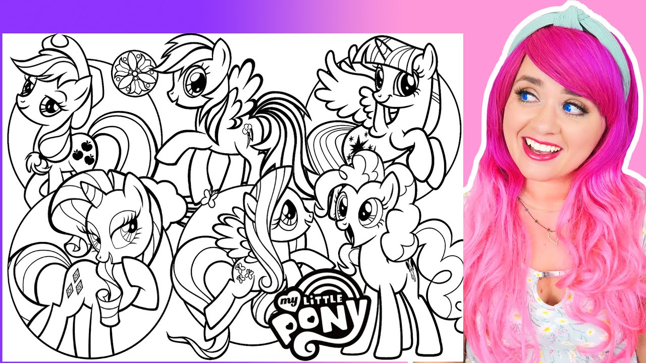 My Little Pony Coloring Pages | Fluttershy, Pinkie Pie, Rarity, Twilight  Sparkle & Rainbow Dash
