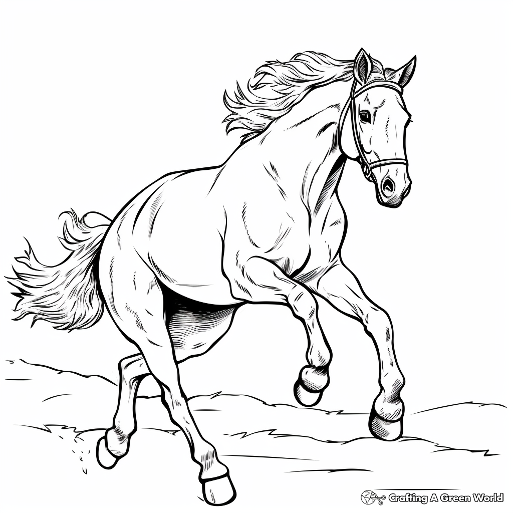 Realistic Pony Coloring Pages - Free & Printable!