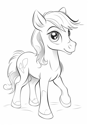 Pony coloring page from zup.kids