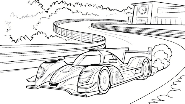 Page 6 | Futuristic Race Car Coloring Page Pictures | clipart library