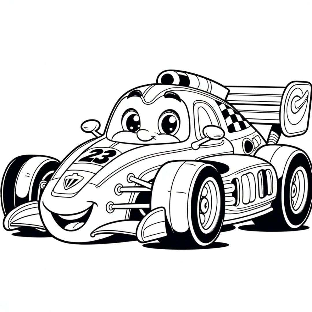 Coloring Fun Racing Car