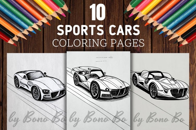 Sports Cars Coloring Pages - Fast And Modified Race Cars
